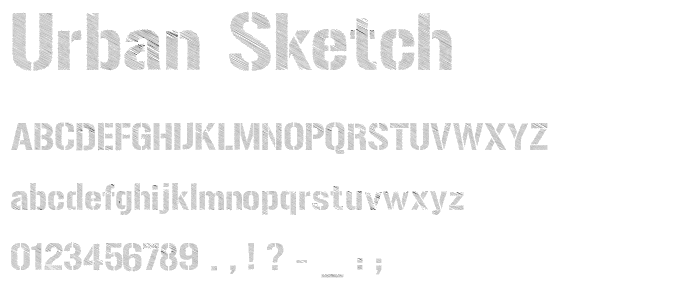 Urban Sketch font