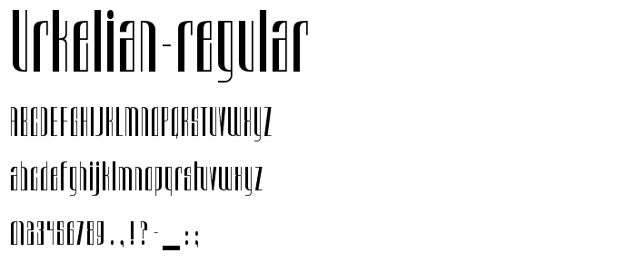 Urkelian-Regular font