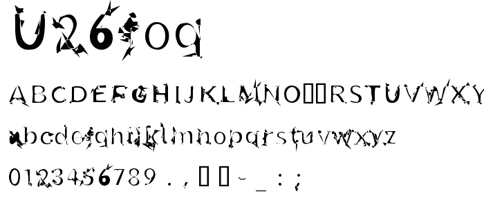 u26fog font