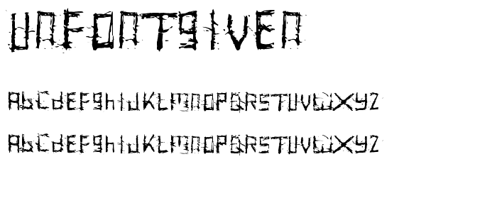 unfontgiven font