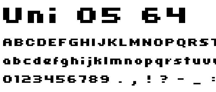 uni 05_64 font