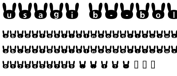 usagi_b Bold font