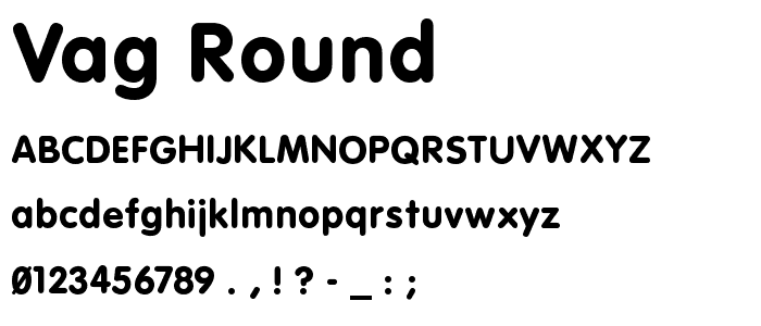 VAG Round font