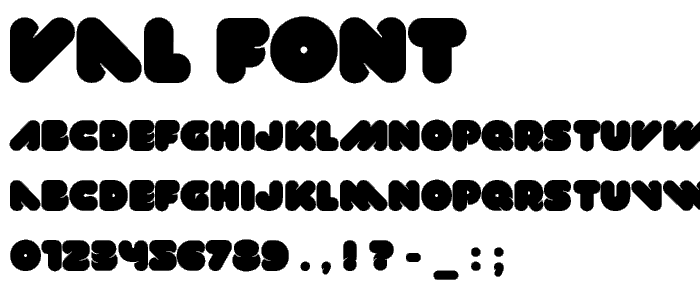 VAL font