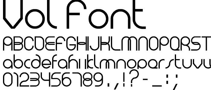 VOL font