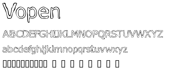 VOpen font