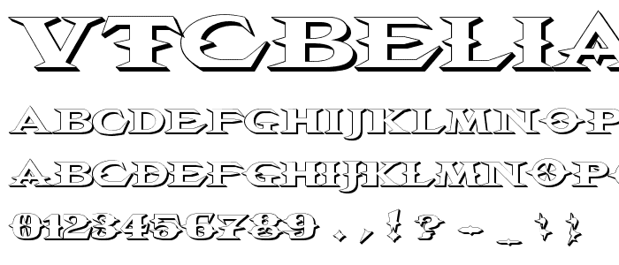 VTCBelialsBlade3d font