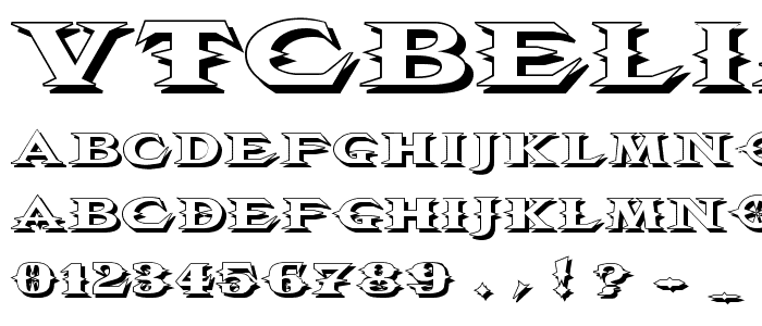 VTCBelialsBladeShadow font