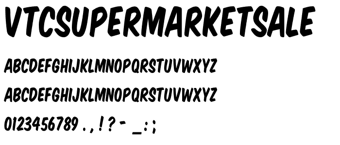 VTCSuperMarketSale font