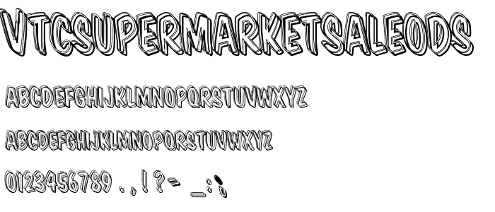 VTCSuperMarketSaleODS font