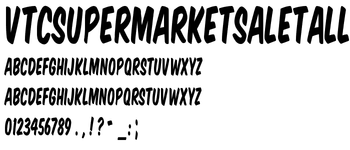 VTCSuperMarketSaleTall font