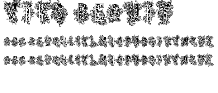 VTKS BEAUTY font