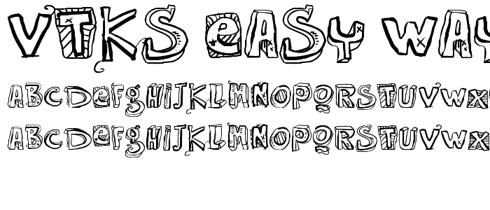 VTKS EASY WAY font