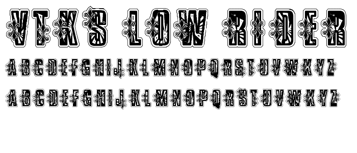 VTKS Low Rider Box font