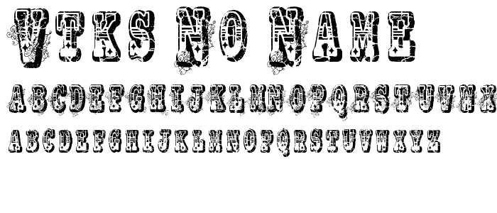 VTKS No Name font