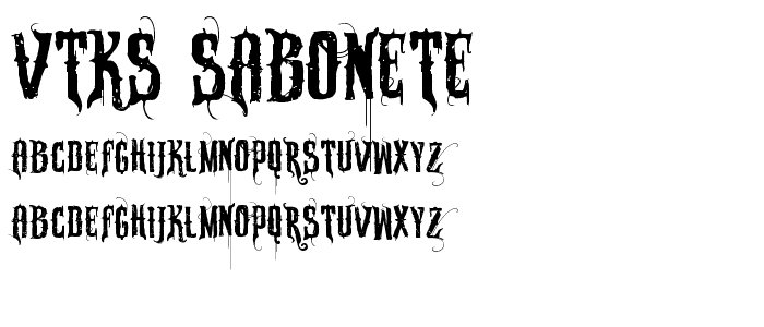 VTKS SABONETE font