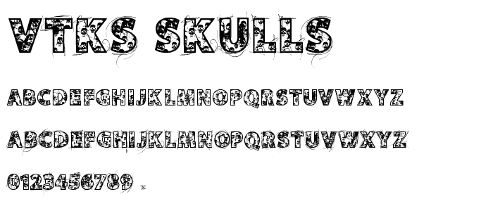 Vtks Skulls font