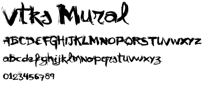 VTKS mural font