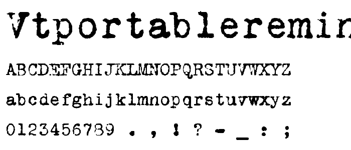 VTPortableRemington font