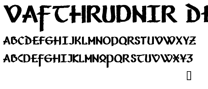 Vafthrudnir Demo font