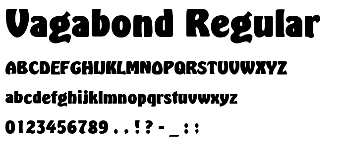 Vagabond Regular font