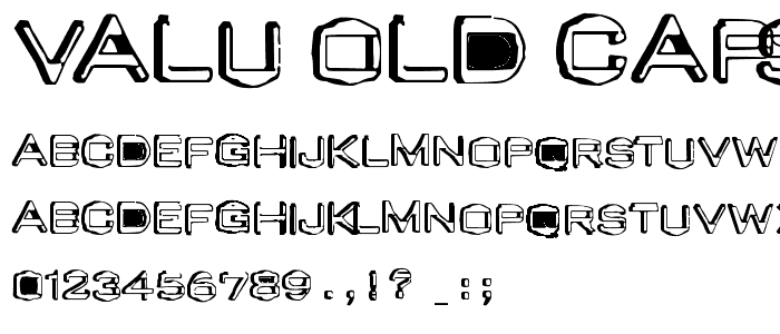 Valu Old Caps font