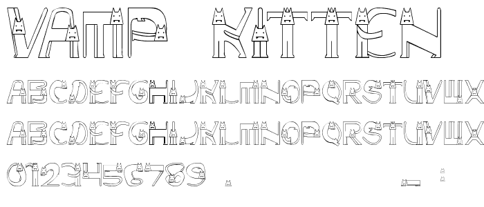 Vamp Kitten font