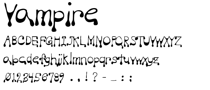 Vampire font