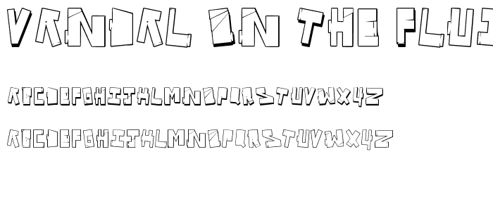 Vandal On The Fluid font