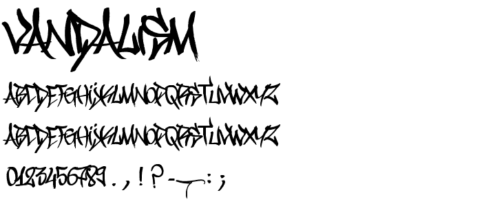 Vandalism font