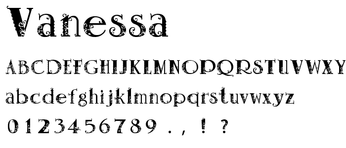 Vanessa font