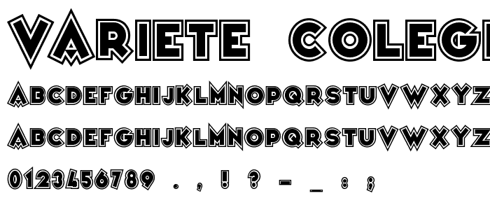 Variete Colege font