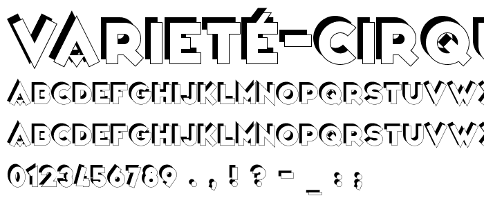 Varieté Cirque font