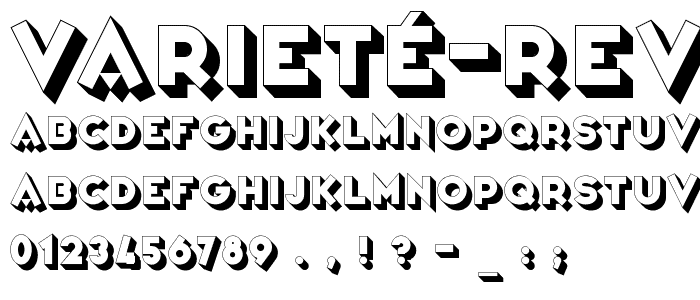 Varieté Revue font