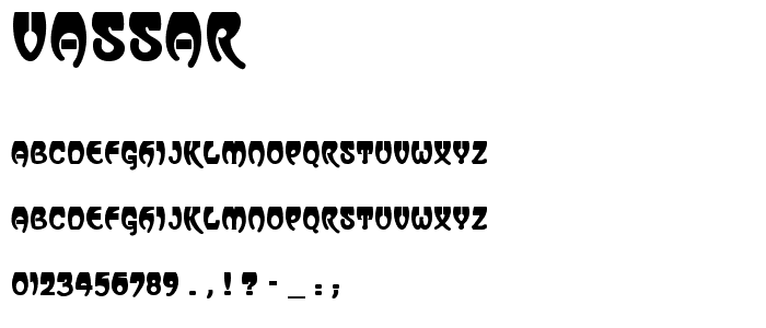 Vassar font