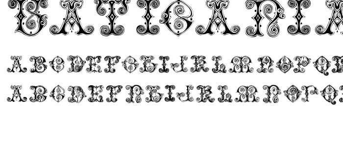 VaticanianInitials font