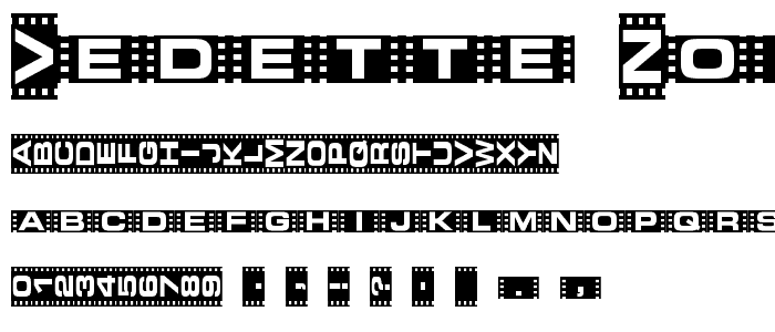 Vedette Noire font