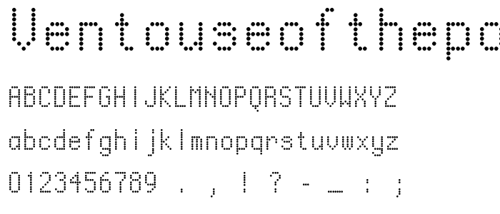 VentouseOfThePoulp font