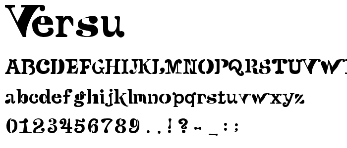 Versu font