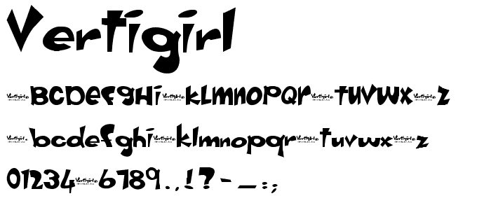 Vertigirl font