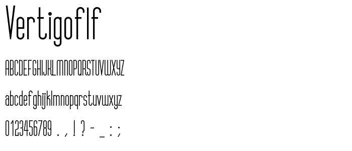 VertigoFLF font