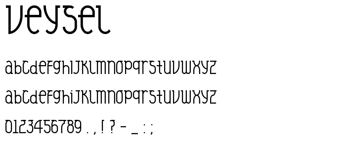 Veysel font