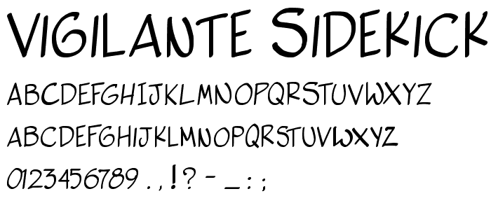 Vigilante Sidekick font