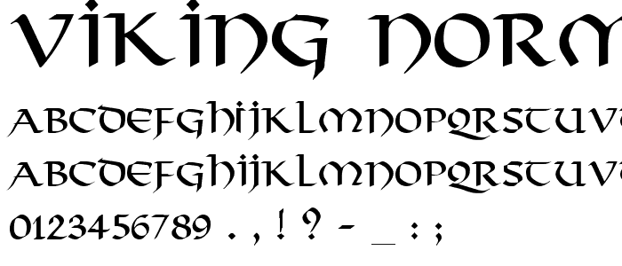 Viking-Normal font