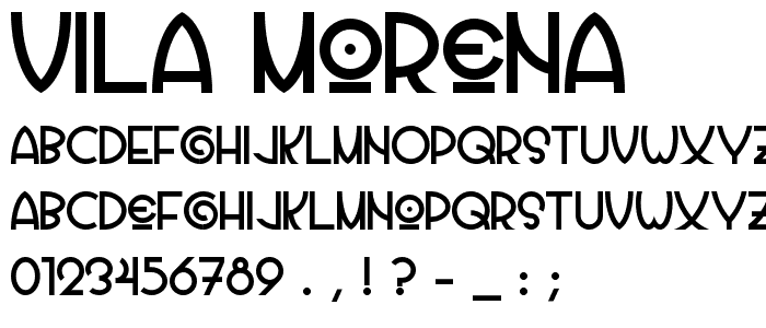 Vila Morena font