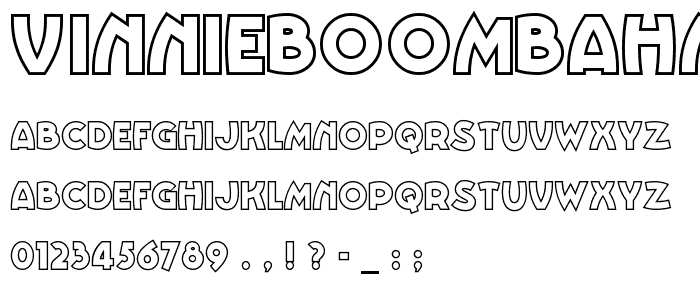 VinnieBoomBahNF font