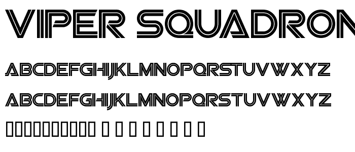 Viper Squadron font