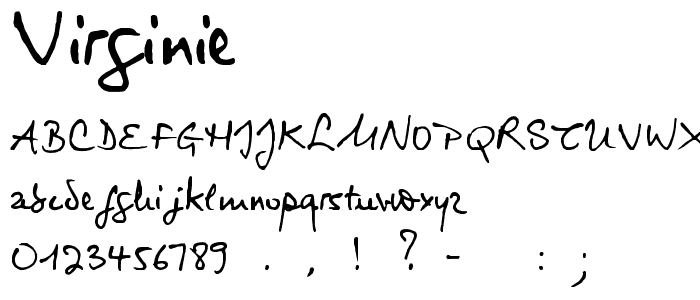 Virginie font