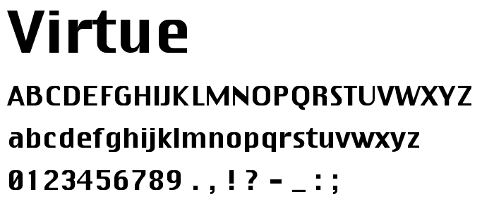 Virtue font