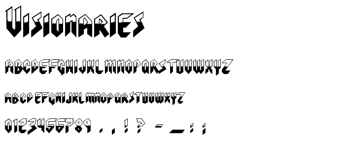 Visionaries font